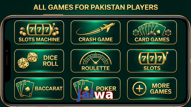 Main screen of Jalwa games page for PK players